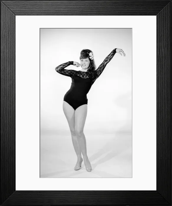 Framed Print : Reveille Fashion Feature Reveille reader hazel Sykes seen here posing in