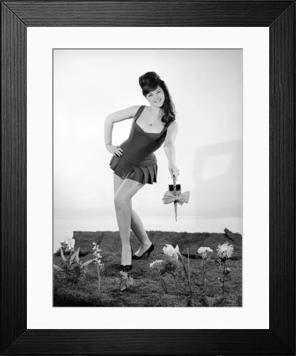Framed Print : Reveille Fashion Feature Reveille reader hazel Sykes seen here posing in Framed Print : Reveille Fashion Feature Reveille reader hazel Sykes seen here posing in