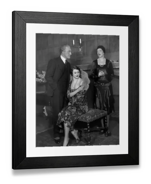 Framed Print : Scene from the play The Garey Divorce Case. 11 May 1929