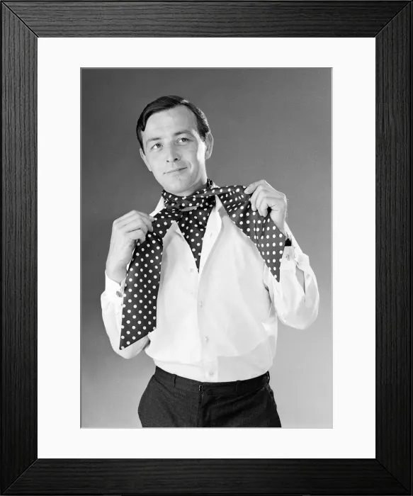 Framed Print : Model with Cravats
