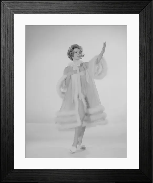 Framed Print : Reveille Fashion Feature Reveille Model Rita Royce seen here modelling a