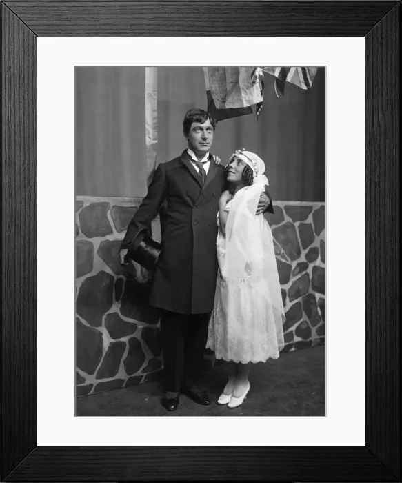 Framed Print : Scene from the play Ring Up. 6th September 1921