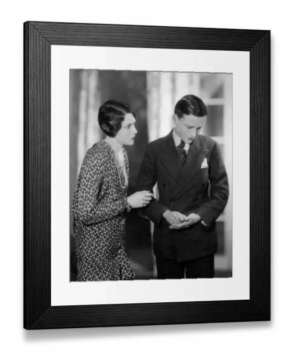 Framed Print : Scene from the play Young Woodley. 5th July 1928