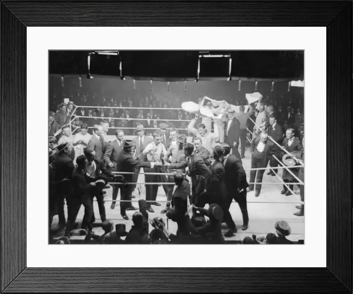 Framed Print : Joe Beckett celebrates with his supporters after knocking out Frank Goddard in Framed Print : Joe Beckett celebrates with his supporters after knocking out Frank Goddard in