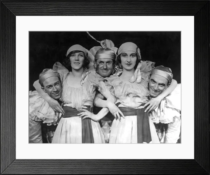 Framed Print : Scene from a Co-Optimists revival at the Vaudeville Theatre. 4th July 1929 Framed Print : Scene from a Co-Optimists revival at the Vaudeville Theatre. 4th July 1929