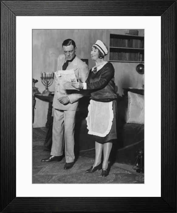 Framed Print : Scene from the theatre play Lets Leave It At That. 13th April 1929 Framed Print : Scene from the theatre play Lets Leave It At That. 13th April 1929