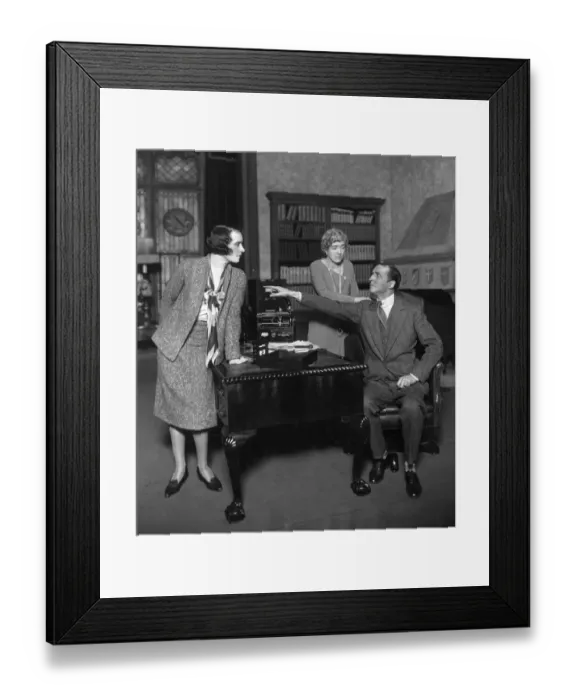 Framed Print : Scene from the play This Way To Paradise. 8th February 1930