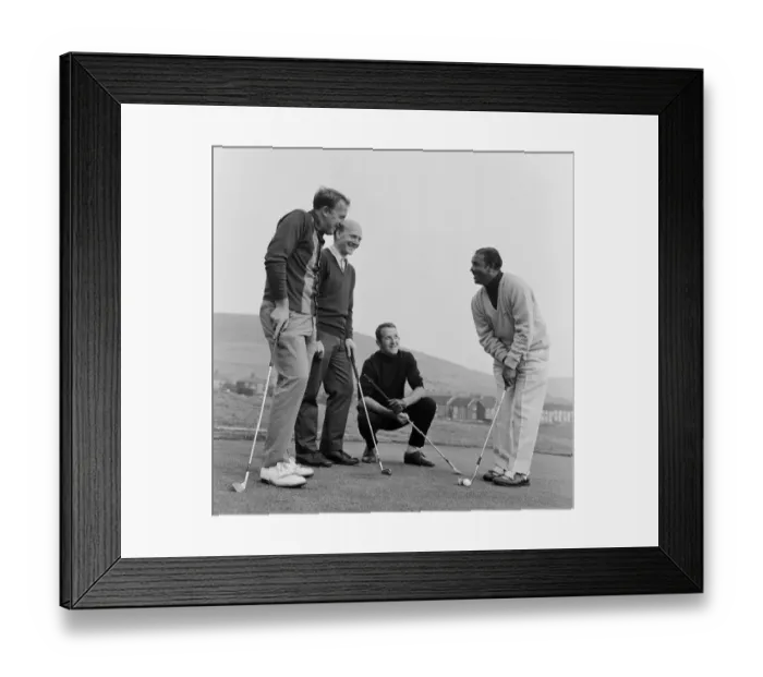 Framed Print : South African golfer Sewsunker Sewgolum at Stalybridge Stamford golf club where he