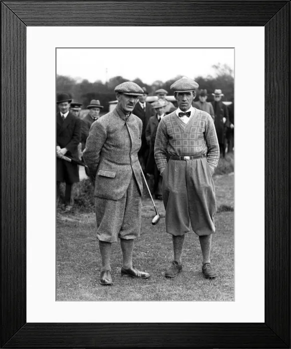 Framed Print : Golfers Abe Mitchell and George Duncan Framed Print : Golfers Abe Mitchell and George Duncan