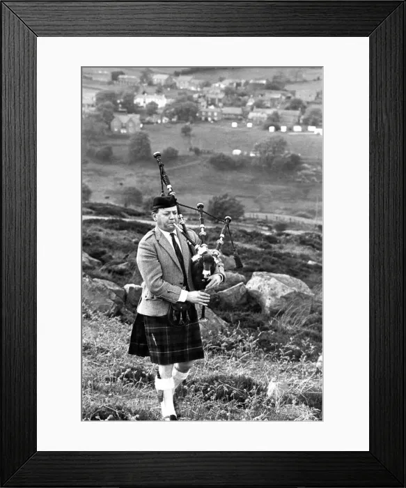 Framed Print : Piper Harry Mills likes nothing better than to wander the North West Durham moors for his Framed Print : Piper Harry Mills likes nothing better than to wander the North West Durham moors for his