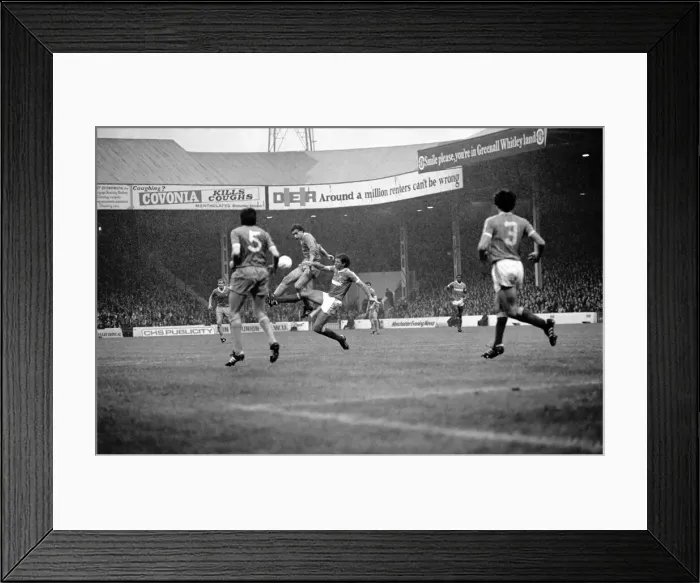 Framed Print : Manchester City 0 v. Notts Forest 0. Division 1 Football October 1981 MF04-07-031 Framed Print : Manchester City 0 v. Notts Forest 0. Division 1 Football October 1981 MF04-07-031