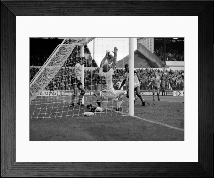 Framed Print : Leeds United 1 v. Sunderland 0. Division 1 Football. October 1981 MF04-06-012 Framed Print : Leeds United 1 v. Sunderland 0. Division 1 Football. October 1981 MF04-06-012