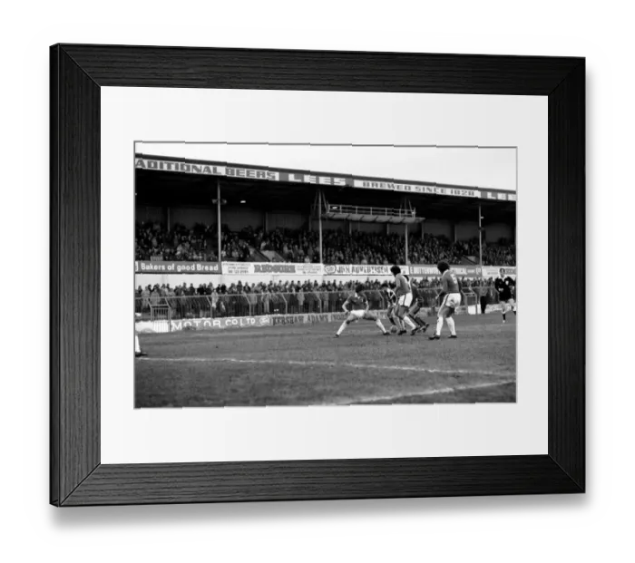 Framed Print : Oldham 3 v. Leyton Orient 2. Division 2 Football. December 1981 MF04-02-006