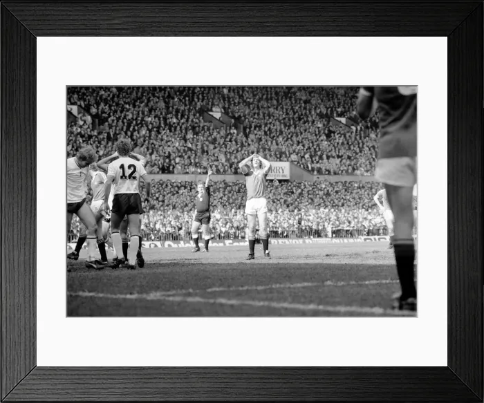 Framed Print : Manchester United 2 v. Tottenham Hotspur 0. April 1982 MF06-32-072 Local Caption Framed Print : Manchester United 2 v. Tottenham Hotspur 0. April 1982 MF06-32-072 Local Caption
