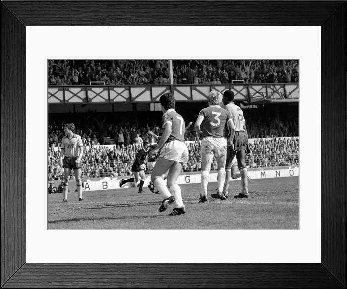 Framed Print : Everton 2 v. Arsenal 1. April 1982 MF06-35-006 Local Caption Division 1 Football