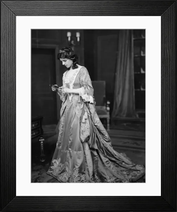 Framed Print : Scene from the play Princess Clementina. 10th December 1910