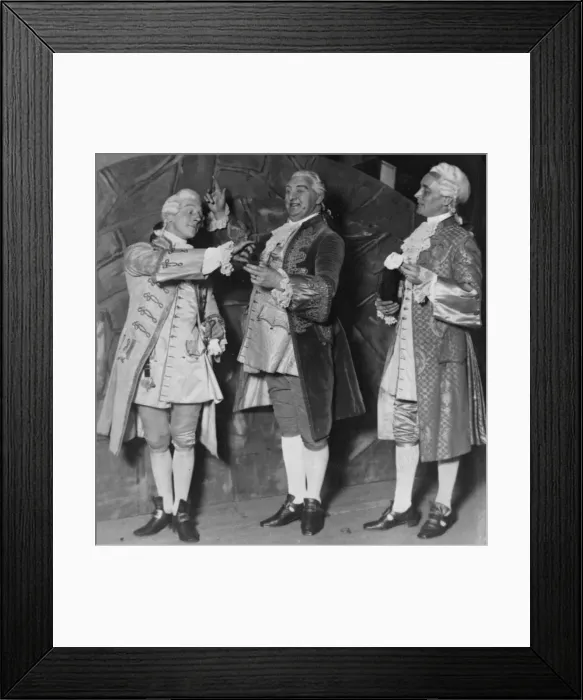 Framed Print : Scene from the romantic opera Monsieur Beaucaise. 20th November 1928 Framed Print : Scene from the romantic opera Monsieur Beaucaise. 20th November 1928