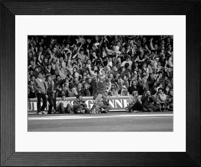 Framed Print : Division 1 football. Queens Park Rangers 0 v. Liverpool 1. October 1983 LF14-09-094