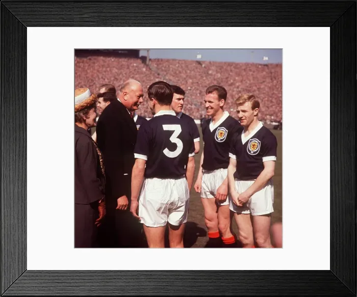 Framed Print : Scotland versus England 1962 Football International at Hampden Duke of Framed Print : Scotland versus England 1962 Football International at Hampden Duke of