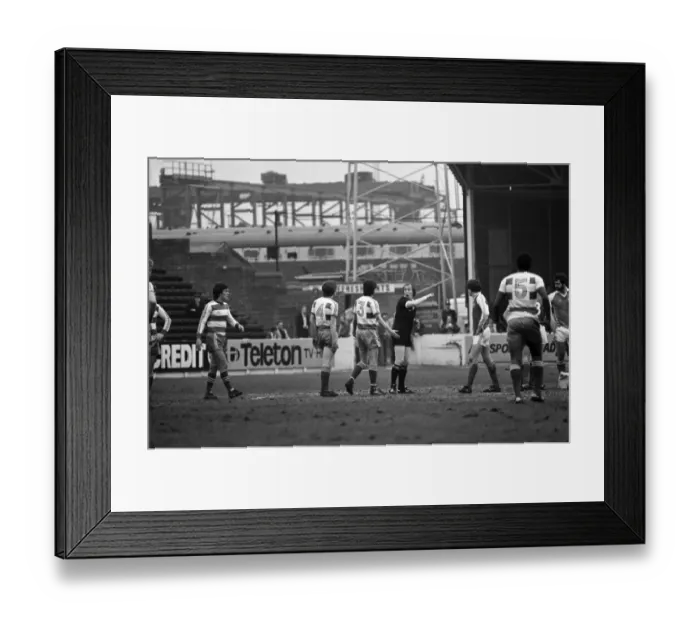Framed Print : Rotherham United 1 v. Queens Park Rangers 0. March 1982 MF06-20-047 Local Caption