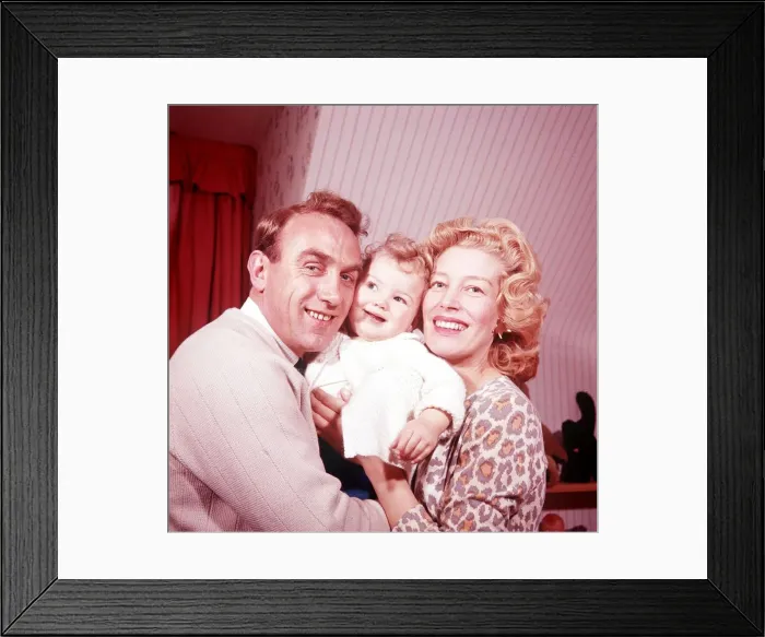 Framed Print : Joy Beverley singer with her husband Billy Wright England football captain Framed Print : Joy Beverley singer with her husband Billy Wright England football captain