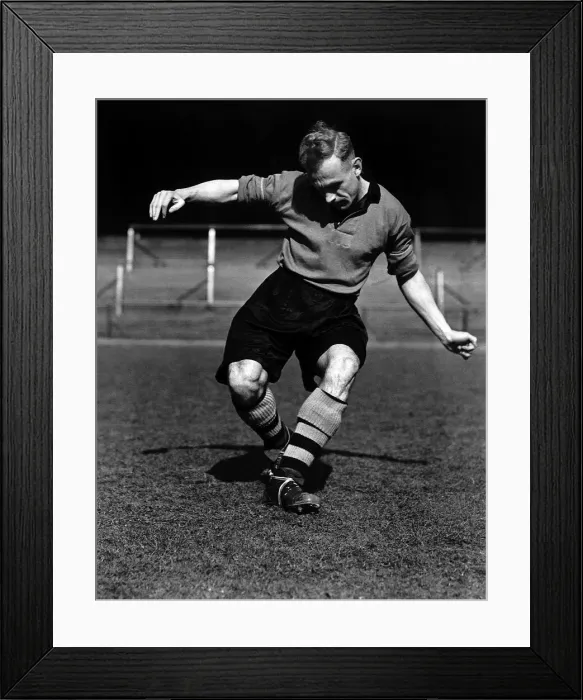 Framed Print : Billy Wright Wolves and England Footballer Circa 1948 Framed Print : Billy Wright Wolves and England Footballer Circa 1948