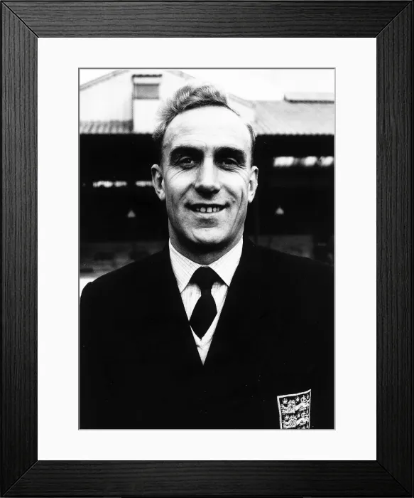 Framed Print : Billy Wright Wolves and England football captain Circa 1958 Framed Print : Billy Wright Wolves and England football captain Circa 1958