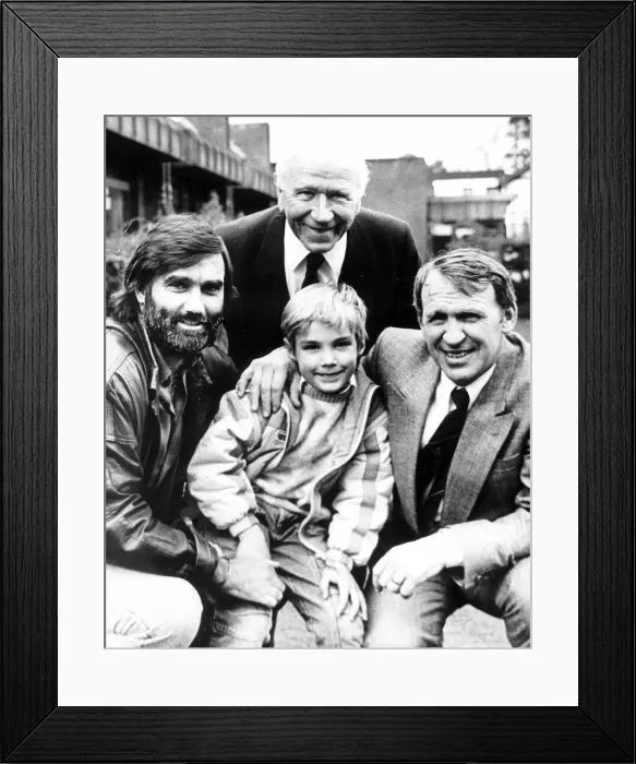 Framed Print : Ulster Soccer Idol George Best March 1988 George Best was back in town with his son