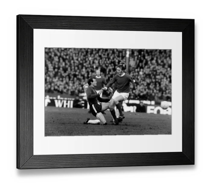 Framed Print : Pat Crerand of Manchester United is tackled January 1971 by Chelseas Peter Houseman Framed Print : Pat Crerand of Manchester United is tackled January 1971 by Chelseas Peter Houseman