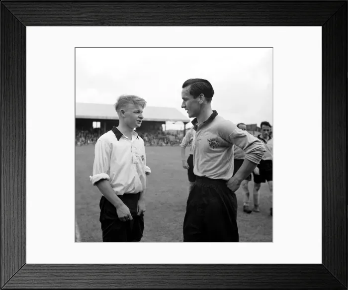 Framed Print : Neil Hamlton right and Johnny Stephens. August 1952 C4091 Framed Print : Neil Hamlton right and Johnny Stephens. August 1952 C4091