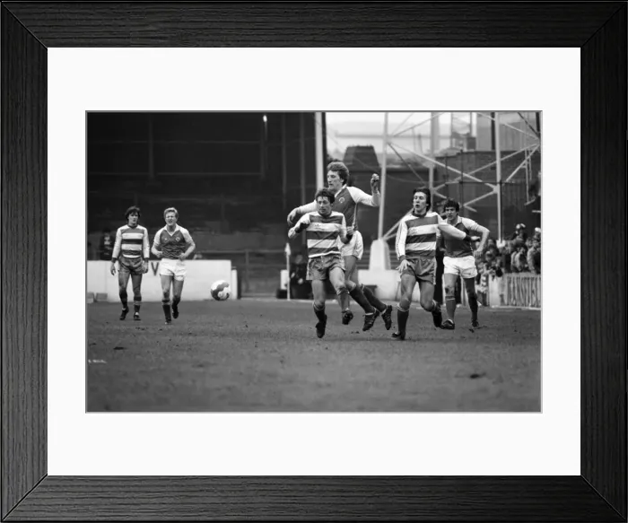 Framed Print : Rotherham United 1 v. Queens Park Rangers 0. March 1982 MF06-20-038 Local Caption Framed Print : Rotherham United 1 v. Queens Park Rangers 0. March 1982 MF06-20-038 Local Caption