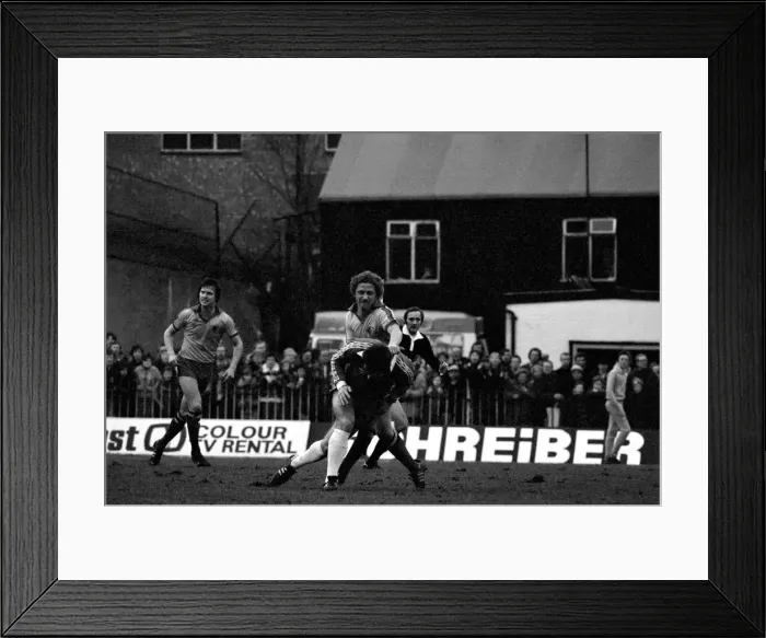 Framed Print : Watford 2 v. Chelsea 3. Division 2 football February 1980 LF01-23-034 Framed Print : Watford 2 v. Chelsea 3. Division 2 football February 1980 LF01-23-034