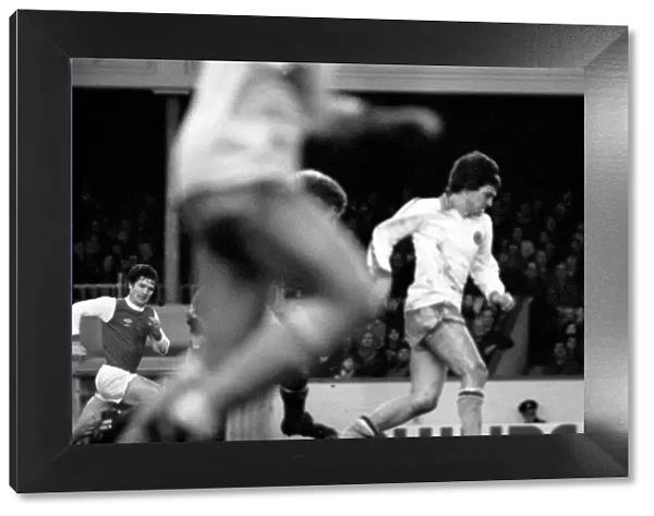 Arsenal 3 v. Aston Villa 1. Division 1 football. February 1980 LF01-20-040