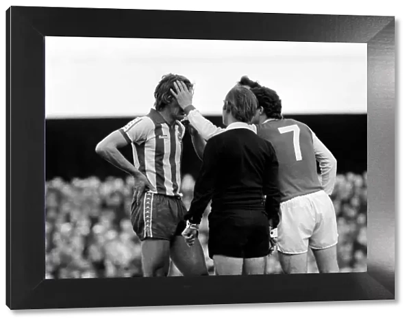 Arsenal v. Brighton and Hove Albion. Division 1 football. January 1980 LF01-10-078