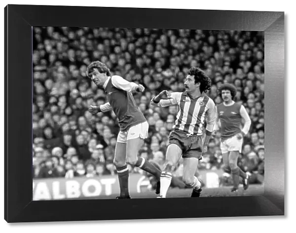 Arsenal v. Brighton and Hove Albion. Division 1 football. January 1980 LF01-10-049