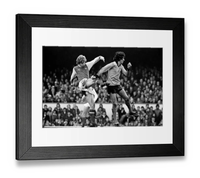 Framed Print : Arsenal 2 v. Derby County 0. Division 1 football January 1980 LF01-05-054