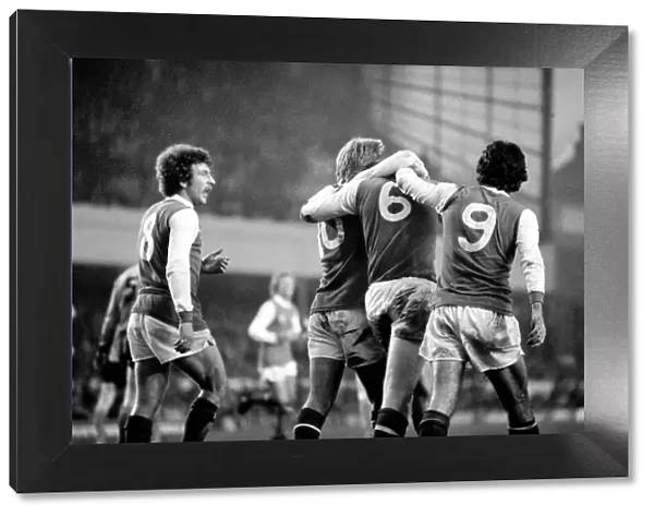 Arsenal 2 v. Derby County 0. Division 1 football January 1980 LF01-05-022