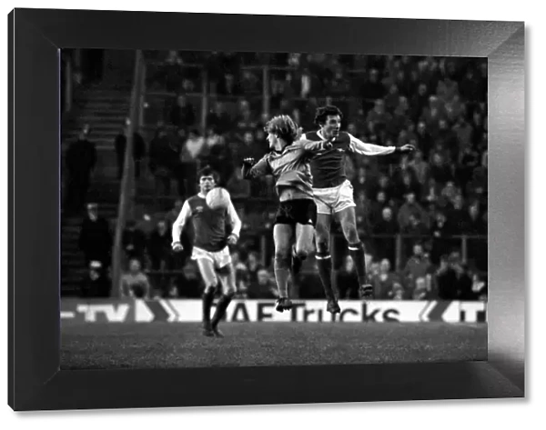 Arsenal 2 v. Derby County 0. Division 1 football January 1980 LF01-05-069
