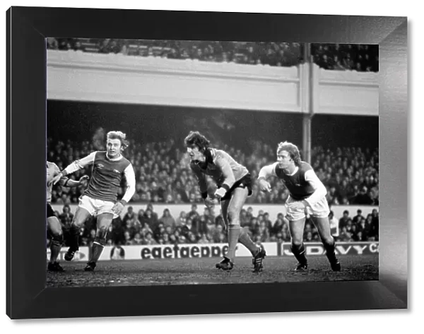 Arsenal 2 v. Derby County 0. Division 1 football January 1980 LF01-05-075