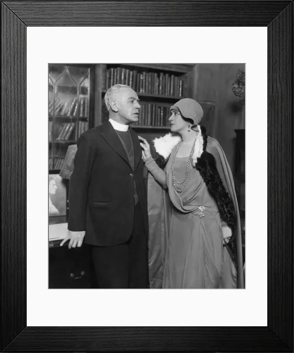 Framed Print : Scene from the play Through The Veil. 5th February 1930
