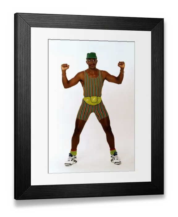 Framed Print : Derrick Evans Aerobic Instructor a. k. a. Mr Motivator, 5th June 1996