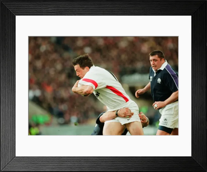 Framed Print : Calcutta Cup Five Nations. England 24 v. Scotland 21 at Twickenham Framed Print : Calcutta Cup Five Nations. England 24 v. Scotland 21 at Twickenham