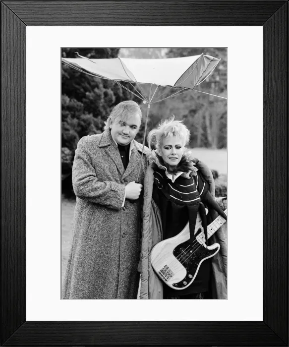 Framed Print : Filming of the fourth and final series of the BBC comedy satire show Framed Print : Filming of the fourth and final series of the BBC comedy satire show