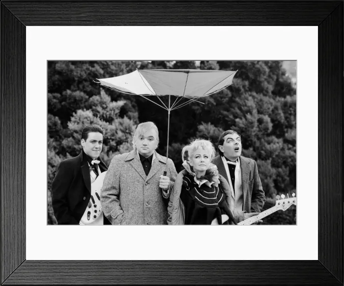 Framed Print : Filming of the fourth and final series of the BBC comedy satire show Framed Print : Filming of the fourth and final series of the BBC comedy satire show
