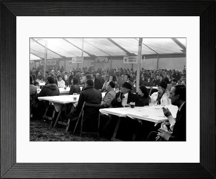 Framed Print : The Tyneside Beer Festival at Gosforth 22 April 1973 - Opening night when crowds packed Framed Print : The Tyneside Beer Festival at Gosforth 22 April 1973 - Opening night when crowds packed