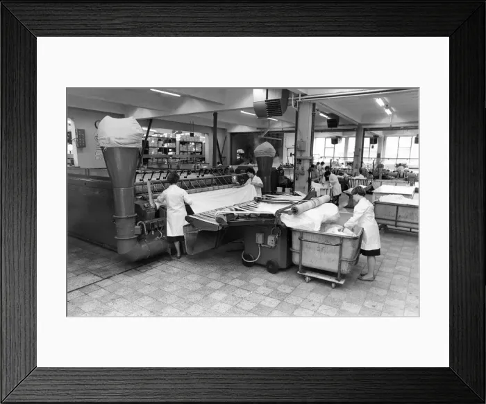 Framed Print : Its Monday every day of the week at Luxdon industrial laundry Framed Print : Its Monday every day of the week at Luxdon industrial laundry