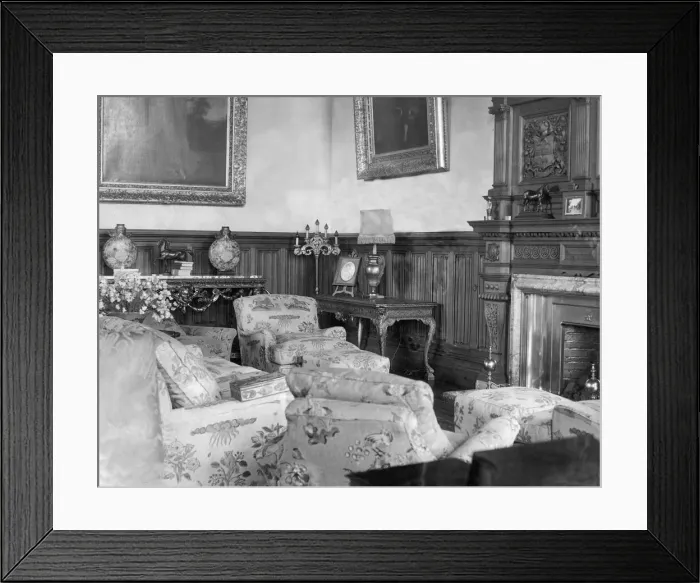 Framed Print : The Drawing Room of Lambton Castle in September 1937 Framed Print : The Drawing Room of Lambton Castle in September 1937