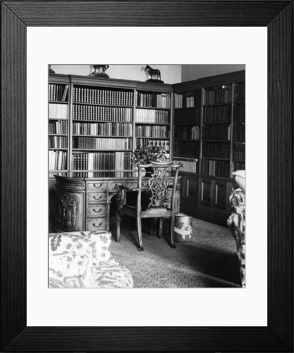 Framed Print : The Earl of Durhams sitting room in Lambton Castle in September 1937 Framed Print : The Earl of Durhams sitting room in Lambton Castle in September 1937