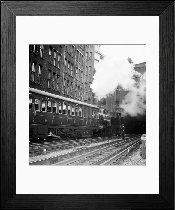 Framed Print : The fifty year old steam train the L46 took a party of train enthusiasts on a trip around
