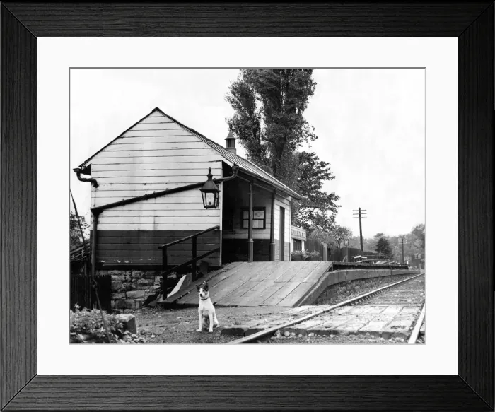 Framed Print : Heddon-on-the-Wall Station very nearly vanished in October 1952 when a gang of men Framed Print : Heddon-on-the-Wall Station very nearly vanished in October 1952 when a gang of men